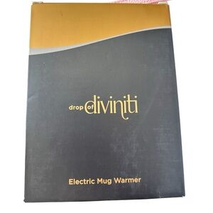 Drop of Diviniti Electric Mug Warmer for Desk Coffee & Tea Heater NIB